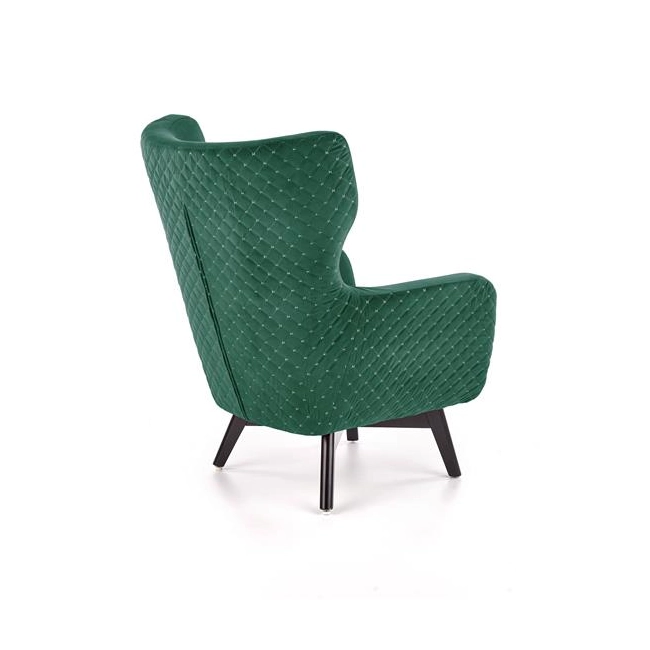 MARVEL fotel wypoczynkowy ciemny zielony / czarny-117958