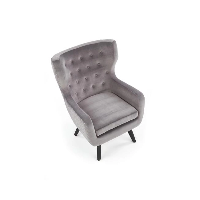 MARVEL fotel wypoczynkowy popielaty / czarny-117974