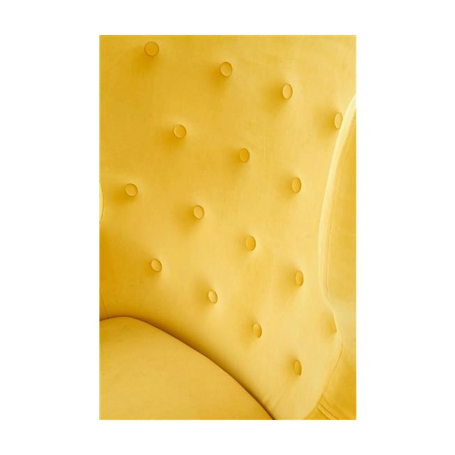 MARVEL fotel wypoczynkowy żółty / naturalny-117980