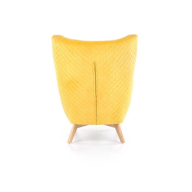MARVEL fotel wypoczynkowy żółty / naturalny-117983