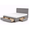 MODENA 140 cm łóżko tapicerowane z szufladami popiel (6p=1szt)-118226