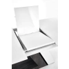MORTIS stół rozkładany blat -  biały, noga - biały / ciemny popiel (2p=1szt)-118344