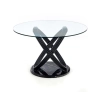 OPTICO stół, blat - transparentny, nogi - czarny (3p=1szt)-118676