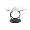 OPTICO stół, blat - transparentny, nogi - czarny (3p=1szt)-118680
