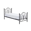 PANAMA 90 cm łóżko metalowe czarny (2p=1szt)-118813