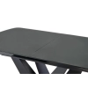 PATRIZIO stół rozkładany blat - ciemny popiel, noga - czarny (2p=1szt)-118899