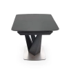 PATRIZIO stół rozkładany blat - ciemny popiel, noga - czarny (2p=1szt)-118911