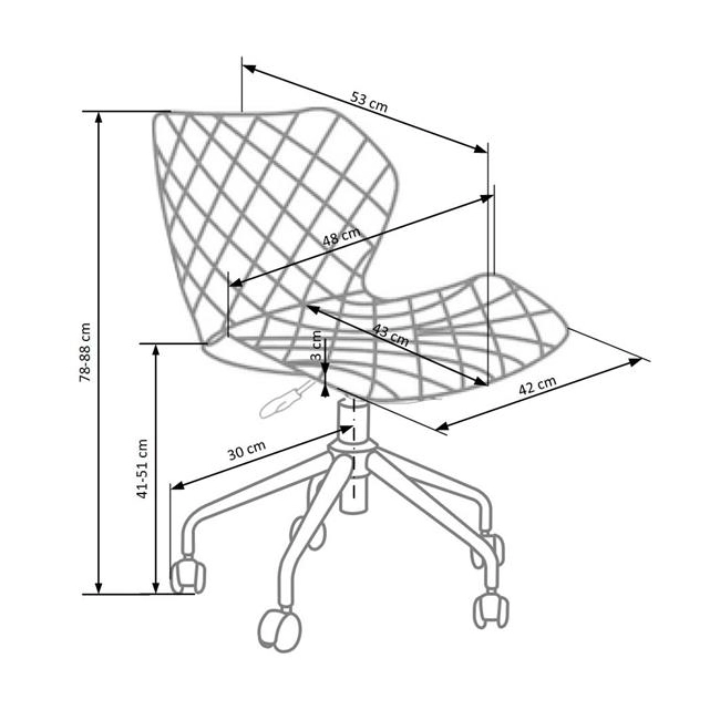 MATRIX fotel młodzieżowy czarny / turkusowy (1p=1szt)-118037