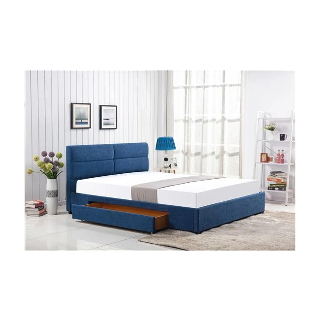 MERIDA łóżko z szufladą niebieski (2p=1szt)
