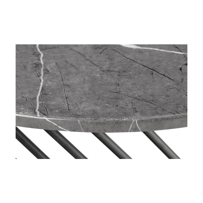 MINERWA ława blat - popielaty marmur, stelaż - czarny (1p=1szt)-118171