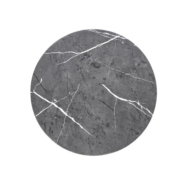 MINERWA ława blat - popielaty marmur, stelaż - czarny (1p=1szt)-118172
