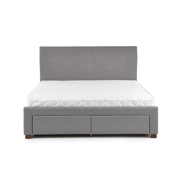 MODENA 160 cm łóżko tapicerowane z szufladami popiel (6p=1szt)-118238