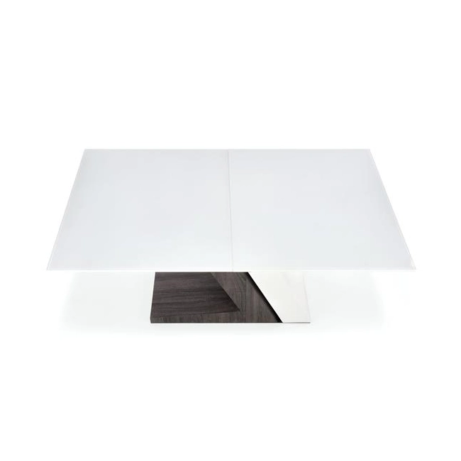 MORTIS stół rozkładany blat -  biały, noga - biały / ciemny popiel (2p=1szt)-118345