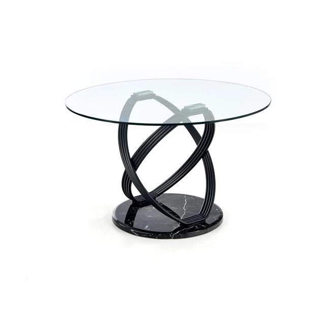 OPTICO stół, blat - transparentny, nogi - czarny (3p=1szt)-118675