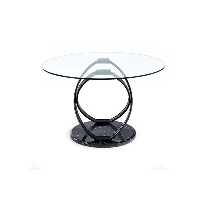 OPTICO stół, blat - transparentny, nogi - czarny (3p=1szt)-118680