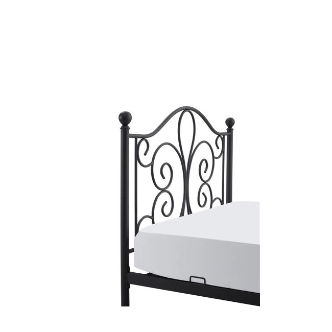 PANAMA 120 cm łóżko metalowe czarny (2p=1szt)-118798