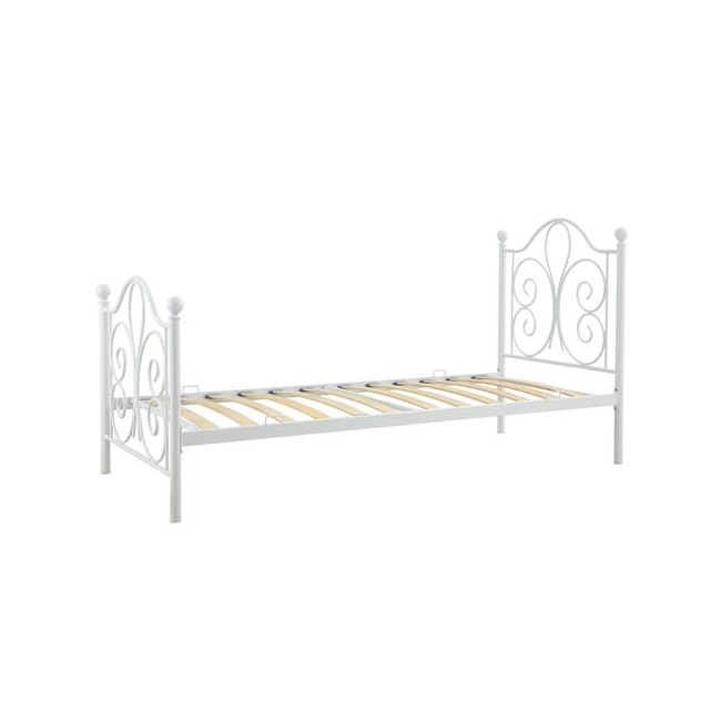 PANAMA 90 cm łóżko metalowe biały (2p=1szt)-118806