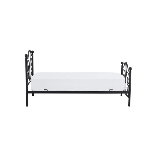PANAMA 90 cm łóżko metalowe czarny (2p=1szt)-118814