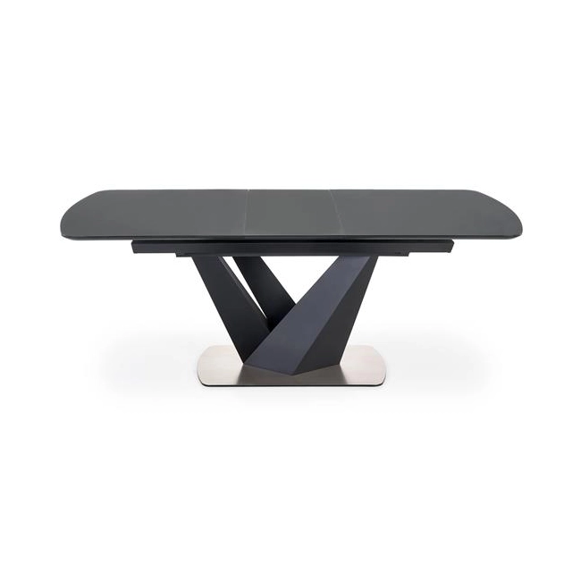 PATRIZIO stół rozkładany blat - ciemny popiel, noga - czarny (2p=1szt)-118897