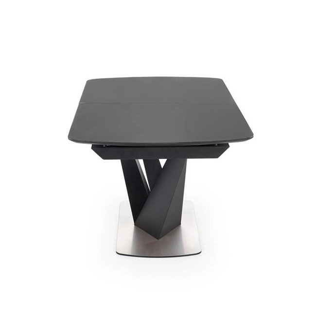 PATRIZIO stół rozkładany blat - ciemny popiel, noga - czarny (2p=1szt)-118911