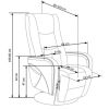 PULSAR recliner z funkcją masażu cappuccino-119074