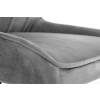 RICO fotel młodzieżowy popielaty velvet (1p=1szt)-119324