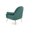 SANTI fotel wypoczynkowy ciemny zielony / złoty (1p=1szt)-119565