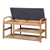 ST13 ławka / stojak na buty bambus - popielaty (1p=1szt)-119836