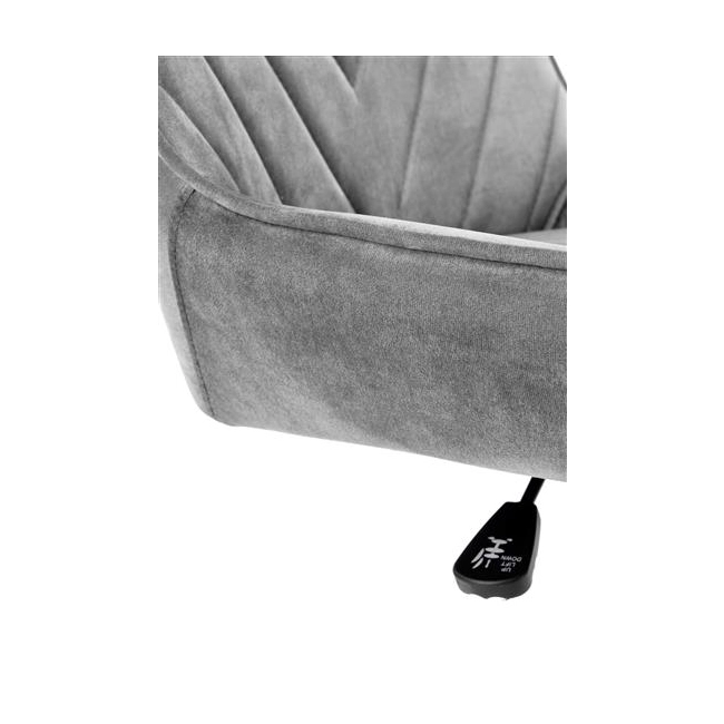 RICO fotel młodzieżowy popielaty velvet (1p=1szt)-119322