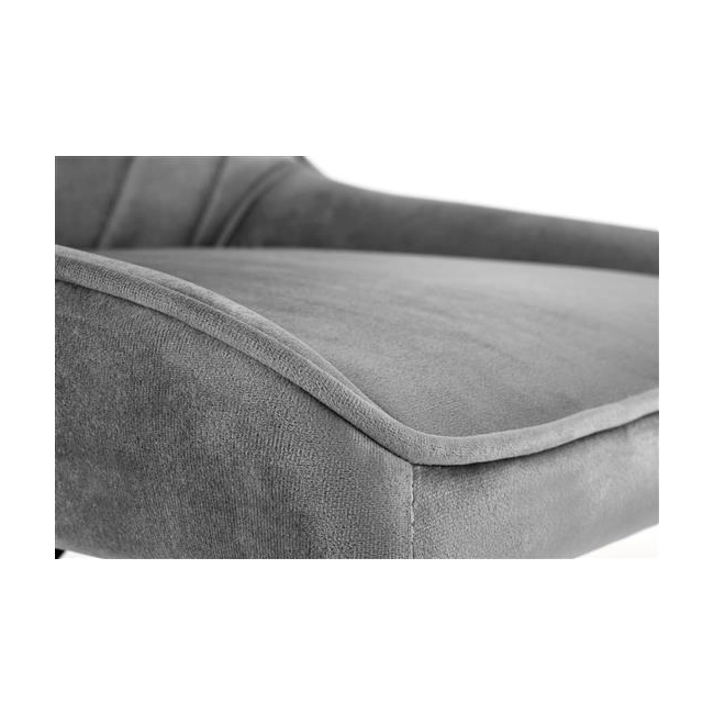 RICO fotel młodzieżowy popielaty velvet (1p=1szt)-119324
