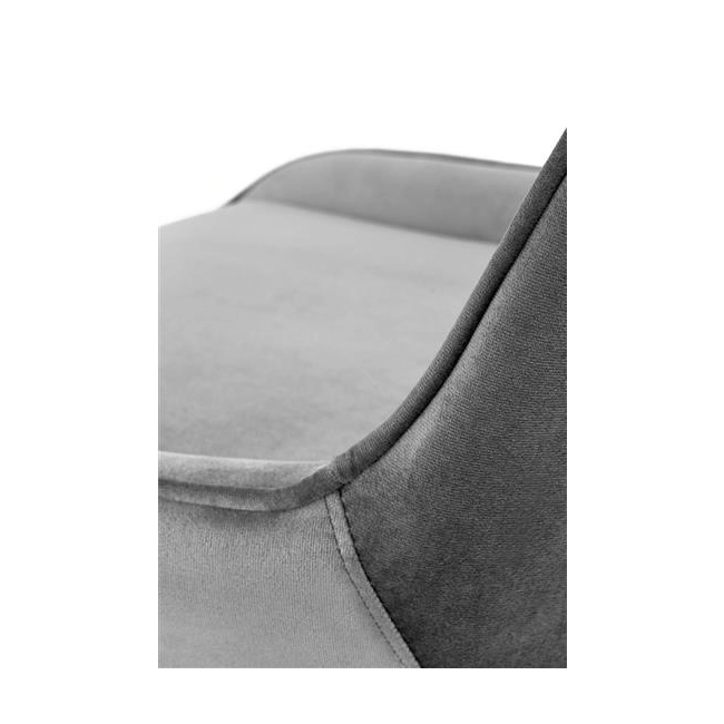 RICO fotel młodzieżowy popielaty velvet (1p=1szt)-119327