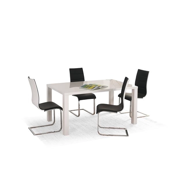 RONALD stół biały rozkładany 120÷160/80 (2p=1szt)