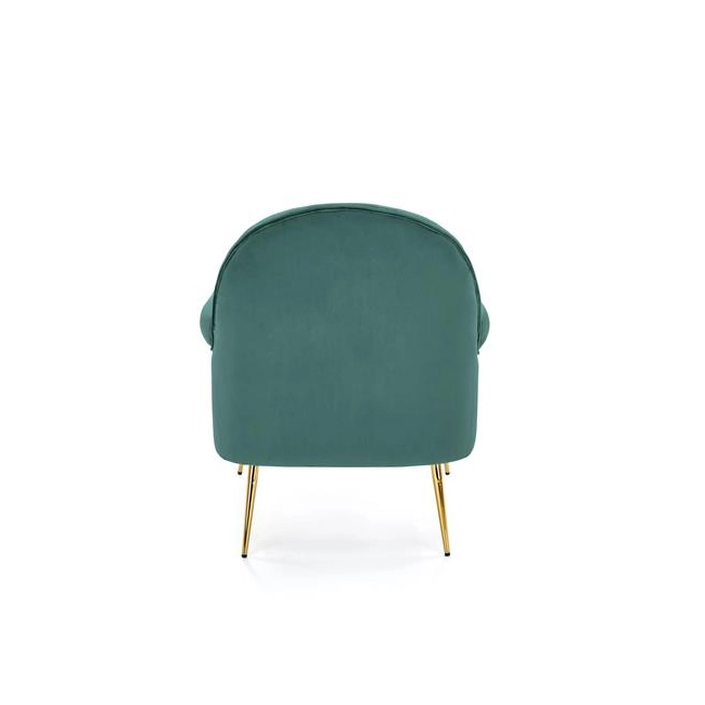SANTI fotel wypoczynkowy ciemny zielony / złoty (1p=1szt)-119564