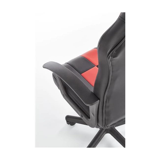 STORM fotel młodzieżowy czarny / czerwony ( 1p=1szt )-119896