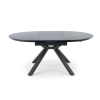 VERTIGO stół rozkładany, blat - czarny marmur, nogi - czarny (2p=1szt)-120547