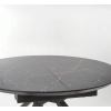 VERTIGO stół rozkładany, blat - czarny marmur, nogi - czarny (2p=1szt)-120551