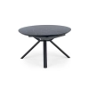 VERTIGO stół rozkładany, blat - czarny marmur, nogi - czarny (2p=1szt)-120553