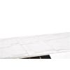 VINCENZO stół rozkładany blat: biały marmur, noga czarny/złoty (3p=1szt)-120624