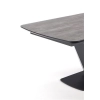 VINSTON stół rozkładany, blat - ciemny popiel / czarny, nogi - czarny (3p=1szt)-120643