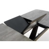 VINSTON stół rozkładany, blat - ciemny popiel / czarny, nogi - czarny (3p=1szt)-120644