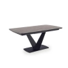 VINSTON stół rozkładany, blat - ciemny popiel / czarny, nogi - czarny (3p=1szt)-120646