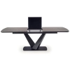 VINSTON stół rozkładany, blat - ciemny popiel / czarny, nogi - czarny (3p=1szt)-120648