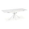 VIVALDI stół rozkładany blat - biały marmur, nogi - biały (2p=1szt)-120699