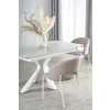 VIVALDI stół rozkładany blat - biały marmur, nogi - biały (2p=1szt)-120704