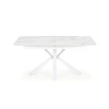 VIVALDI stół rozkładany blat - biały marmur, nogi - biały (2p=1szt)-120713