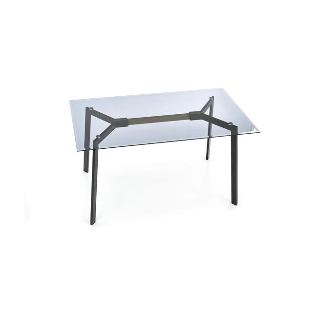 TRAX stół blat - dymiony, nogi - czarne (2p=1szt)-120134