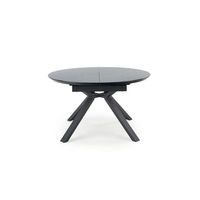 VERTIGO stół rozkładany, blat - czarny marmur, nogi - czarny (2p=1szt)-120558