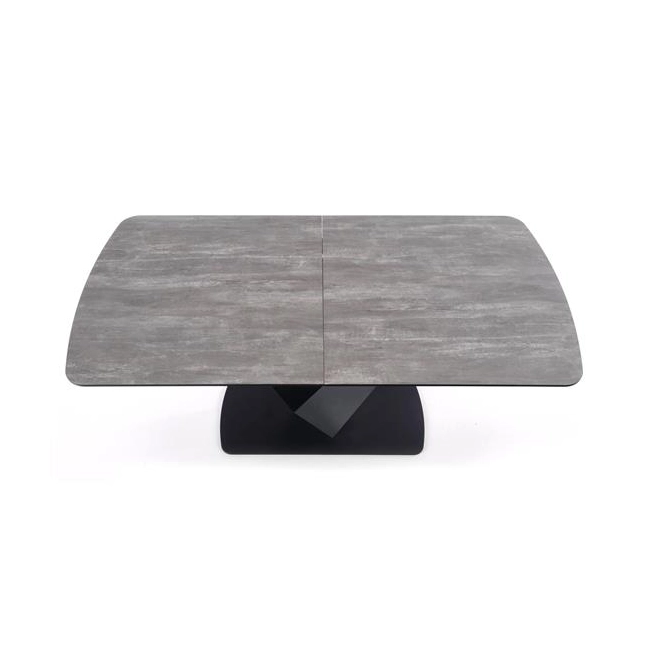 VINSTON stół rozkładany, blat - ciemny popiel / czarny, nogi - czarny (3p=1szt)-120645