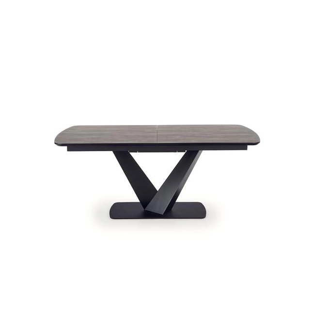 VINSTON stół rozkładany, blat - ciemny popiel / czarny, nogi - czarny (3p=1szt)-120647