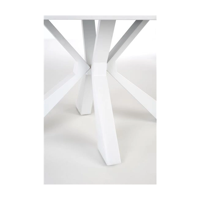 VIVALDI stół rozkładany blat - biały marmur, nogi - biały (2p=1szt)-120712
